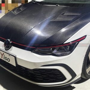 YISO - VOLKSWAGEN GOLF MK8 CARBON FIBRE BONNET HOOD V2