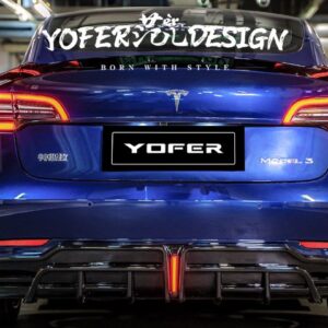 YOFER - TESLA MODEL 3 ABS PLASTIC REAR SPOILER