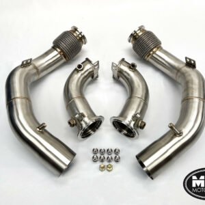 BMW X6M 3" Decat Downpipes F96 2019-2020 | MTC Motorsport