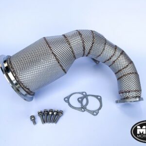 Audi S4 S5 Downpipe with 200 Cell Hi-Flow Sports Cat & Heat Shield B9 3.0 TFSI