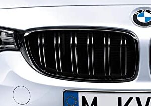 F80 M3 Kidney Grilles (High Gloss Black) - OEM