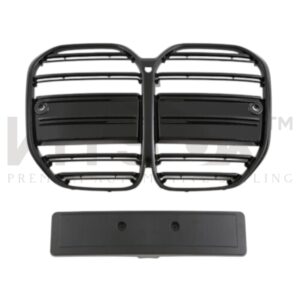 BMW 4 Series G22, G23, G26 Grille M Style (Horizontal Slats) Gloss Black