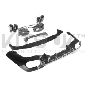 Mercedes CLA W118/C118 CLA45 style diffuser with quad tips