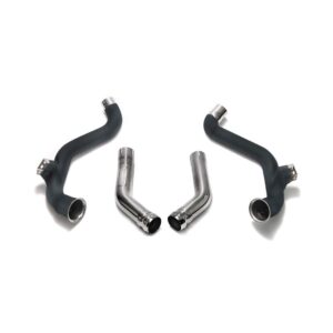 Armytrix Ceramic coated De-catted down pipe with cat simulator + Secondary down pipe for Mercedes-AMG W205 C63/C63S (2014-2022)