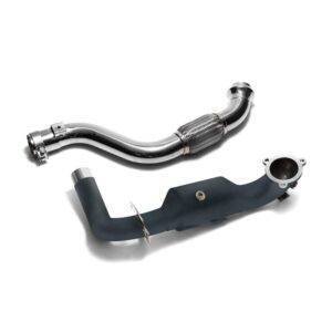 Armytrix Ceramic Coated High-flow performance de-catted down pipe with cat simulator + link pipe for Mercedes Benz W176 A180 A200 A250 (2012-2015)