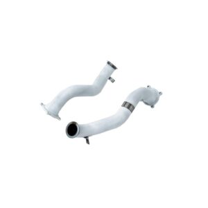 Armytrix F1 Ultra Thermal Protective White Ceramic Coated High-Flow Performance De-Catted Pipe with Cat-simulator for McLaren Senna (2018-Present)