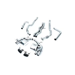 Armytrix Front Pipes + Mid X Pipe + Mid Pipe 2 + Valvetronic Mufflers + Dual Carbon Oval Tips for Audi RS6 C8 (2019-Present)