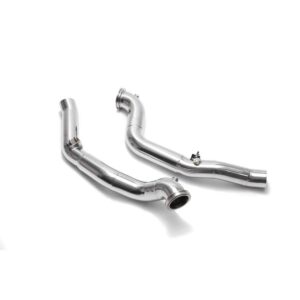Armytrix High-flow performance de-catted down pipe with cat simulator for Maserati Ghibli (2013-2018)