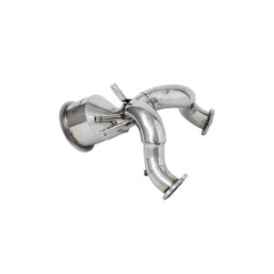 Armytrix High-flow Performance De-catted Down Pipe with Cat-simulator for Porsche Cayenne E3 3.0 Turbo OPF (2018-present)
