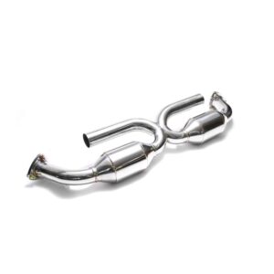 Armytrix High-flow Performance De-catted X Pipe With Cat-simulator for Porsche 911 Carrera 997.1 4/S/4S (2004-2008)