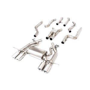 Armytrix Titanium Series OPF-Delete Single-Tube Front Pipe + Mid Pipe + Valvetronic Mufflers + Quad Titanium Tips for BMW G87 M2 Titanium (2023-Present)