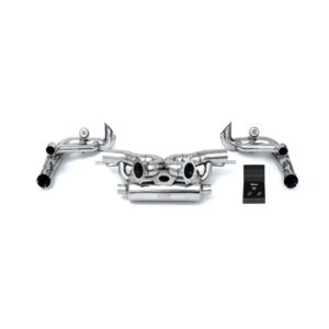 Armytrix X-pipe muffler + Valvetronic Muffler Adapters + Wireless Remote Control Kits (OWRC) for Audi R8 MKII V10 Performance Coupe/Spyder OPF (2019-Present)