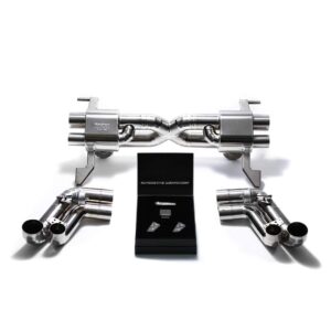 Armytrix Titanium X-pipe Mufflers + Valvetronic tail Pipe section + Wireless Remote Control Kits for Audi R8 MKI V10 5.2 FSI Coupe /Spider (2009-2012)