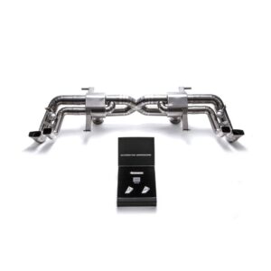 Armytrix X-pipe mufflers + Valvetronic tail pipe section + Wireless remotecontrol kits for Audi R8 MKII V10 Plus 5.2 FSI Coupe/Spyder (2016-2018)
