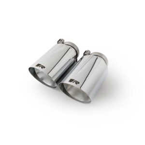 Remus Stainless Steel 102mm Chrome Angled Exhaust Tips With Straight Cut Design (Set of 4)