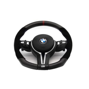 SHFT BMW F Series Flat Bottom Steering Wheel In Matte Carbon Fibre & Alcantara