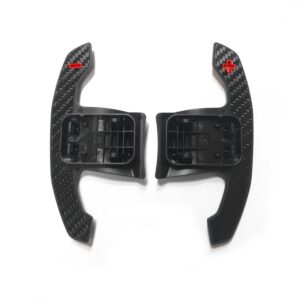 SHFT BMW F/G Series 'G8X Style' Automatic Paddle Shifters In Gloss Carbon Fibre With Red Details