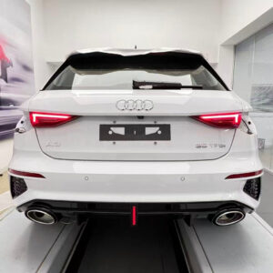 AERO CARBON - AUDI A3 / S3 8Y ABS GLOSS BLACK LED REAR DIFFUSER