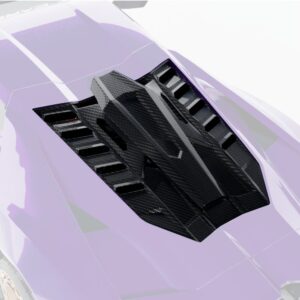 LAMBORGHINI REVUELTO CARBON FIBRE ENGINE COVER & ROOF SCOOP - CT DESIGN