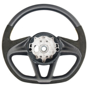 MCLAREN CARBON FIBRE & ALCANTARA CUSTOM STEERING WHEEL