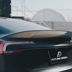 FUTURE DESIGN - TESLA MODEL 3 HIGHLAND 2024+ CARBON FIBER REAR SPOILER