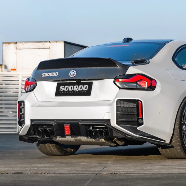 SOOQOO - BMW M2 G87 DRY CARBON FIBER LED REAR DIFFUSER - Mod Central
